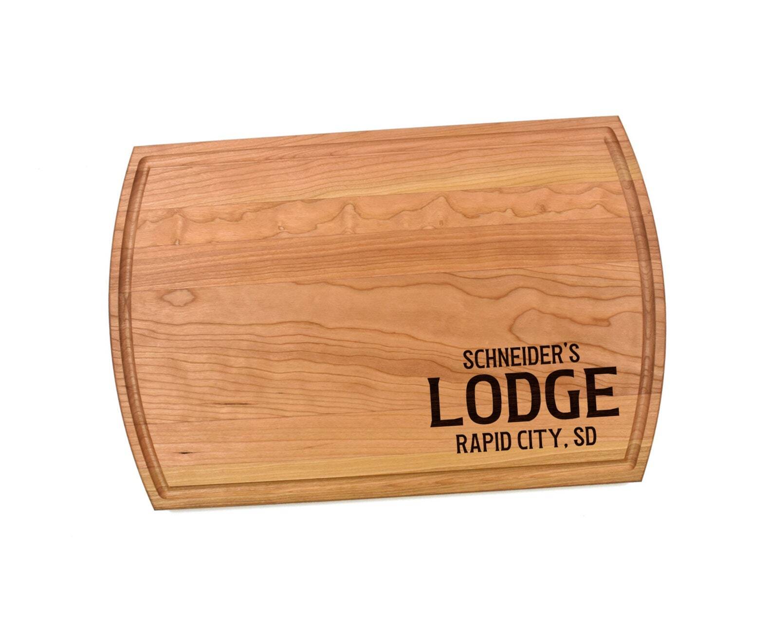 Personalized Lodge Cutting Board | Mountain Cabin Charcuterie Board | Custom