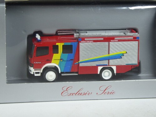 (YG-30,AG) Herpa Exclusiv Mercedes 1325 Concept Fire Truck Feuerwehr bunt in OVP