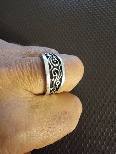 CHROM HERZEN STERLINGSILBER 925 RING. US GRÖSSE 12,75. EU 69.5. - Bild 6 von 9