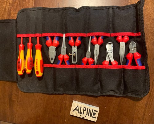 Knipex 11 Piece Tool Roll Bag 00 19 41 Pliers Screwdriver electrician 001941