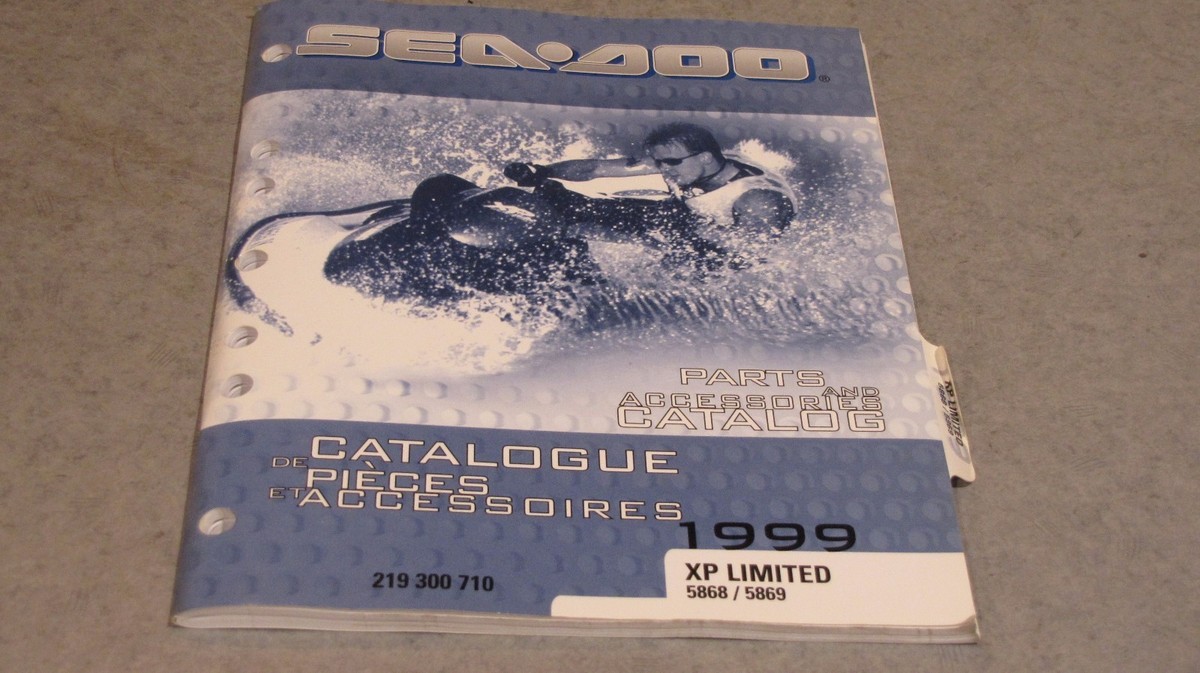1999 SEA DOO XP LIMITED 5868 5869 PARTS CATALOG 219 300 710 | eBay