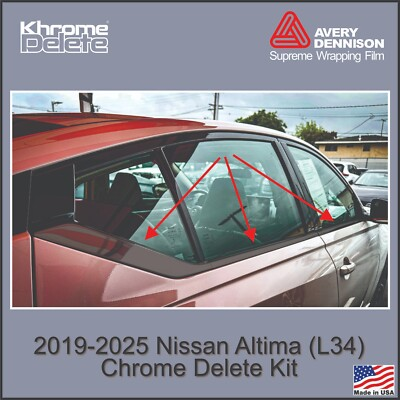 #ad Chrome Delete Vinyl Overlay for the 2019 2025 Nissan Altima L34 $28.95