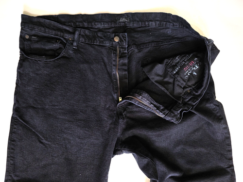 Polo Ralph Lauren Hampton Jeans Mens Big 48 x 32 Black Relaxed Straight Flex 48B - Picture 4 of 12