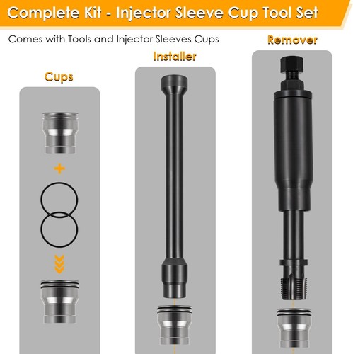 Injector Sleeve Cup Removal & Installation Tool Kit for CAT 3126 C7 C9 with HUEI - Bild 4 von 11