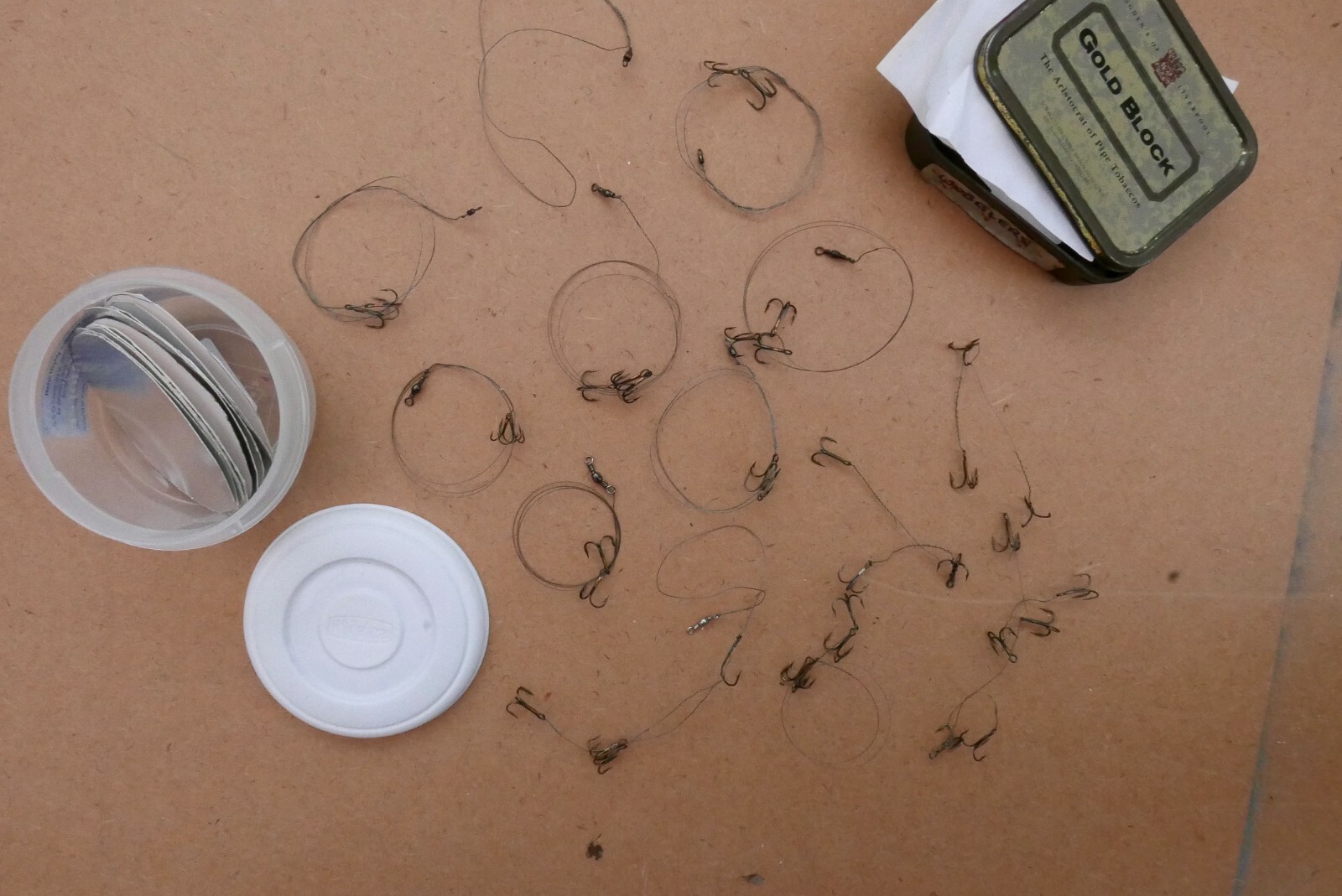 Pike fishing gear. mostly hooks and rigs. Job Lot eBay