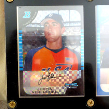 2005 Bowman Chrome Draft Picks BDP129 Justin Verlander Xfractor ROOKIE 022/250