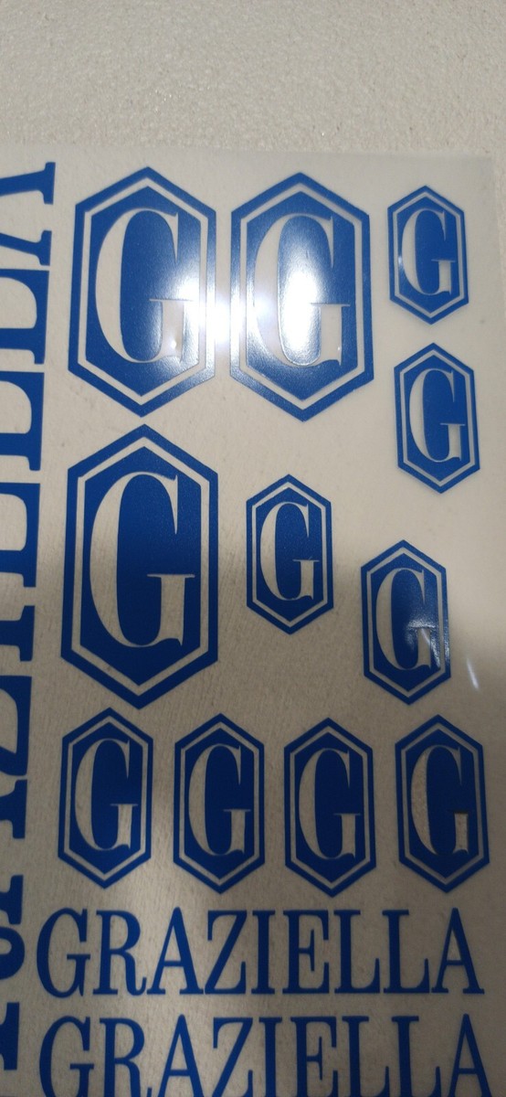 20 Adesivi Vinile Graziella Prespaziati – Stickers Restomod Bici MTB BDC - 4