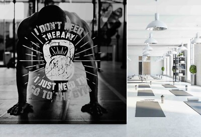 3D Slogan Man Push Up Fitness Sports Wallpaper Wall Murals Removable Wallpaper
