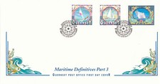 Maritime Definitives &pound;3 30p 20p Part 3 GB Guernsey FDC 2000 (138589)