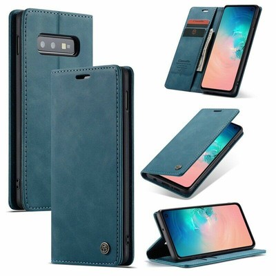 Leather Card Wallet Phone Case For Samsung S8 S9 S10 S20 S21 FE Note 20 10