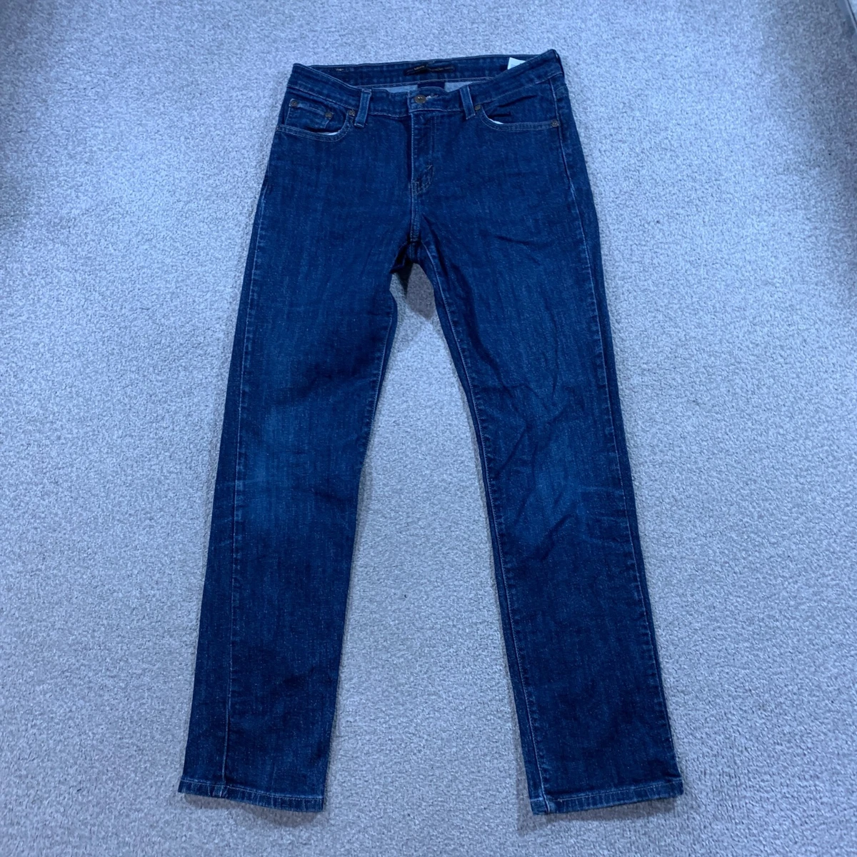 LEVI S Jeans Womens 30 Inch Waist 30 Inch Leg Skinny Fit Blue Mid Rise