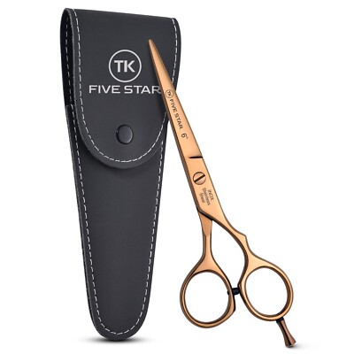 TK FIVE STAR   Gold-Line  Razor-Edge Profi 6'' scharfe Friseurschere Haarschere