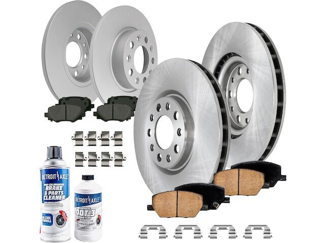 Front and Rear Brake Pad and Rotor Kit fits Fiat 500X 2016-2020 41YPXD