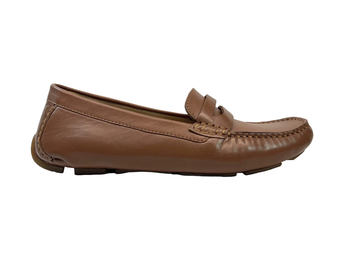 Naturalizer women s Shoes Brown Leather Natasha Driving Loafers