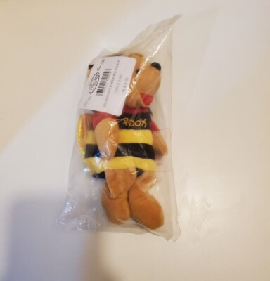 Disney Store Mini Bean Bag Plush Winnie The Pooh-Bumble Bee 8  New In Bag