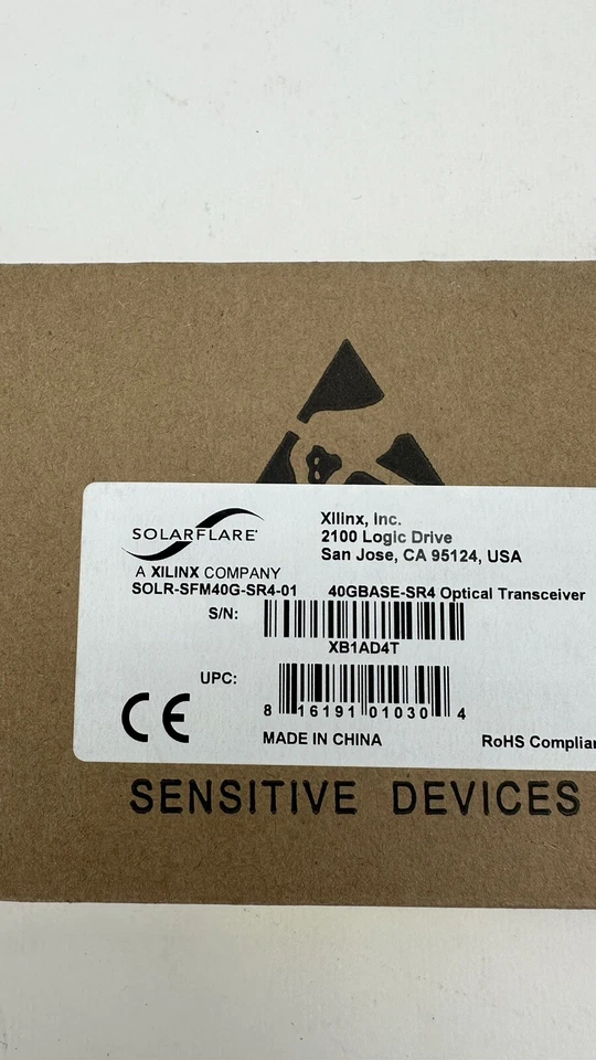 Solarflare 40GBASE-SR4 850nm QSFP+ Optical Transceiver SOLR-SFM40G-SR4-01 40G - Image 2 of 4