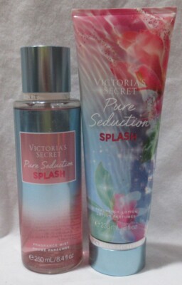 Victoria's Secret Fragrance Mist & Lotion Set Lot of 2 PURE SEDUCTION SPLASH