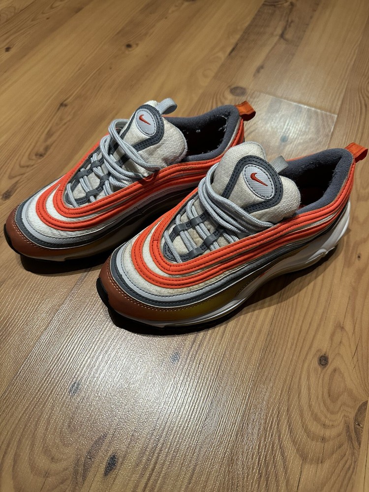 Nike Air Max 97 SE Big Kids Shoes Size 6Y Red Bronze Orange CT9637-900