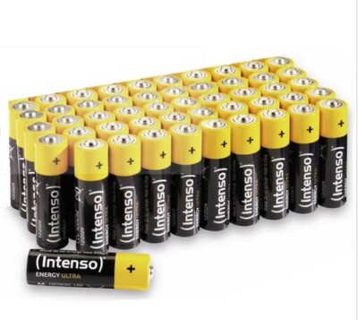 50 STÜCK Markenbatterien Intenso ENERGY ULTRA Mignon (AA) Micro (AAA) BATTERIE