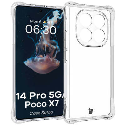 Handyhülle für Xiaomi Redmi Note 14 Pro 5G/Poco X7 Bizon Case Cover Transparent