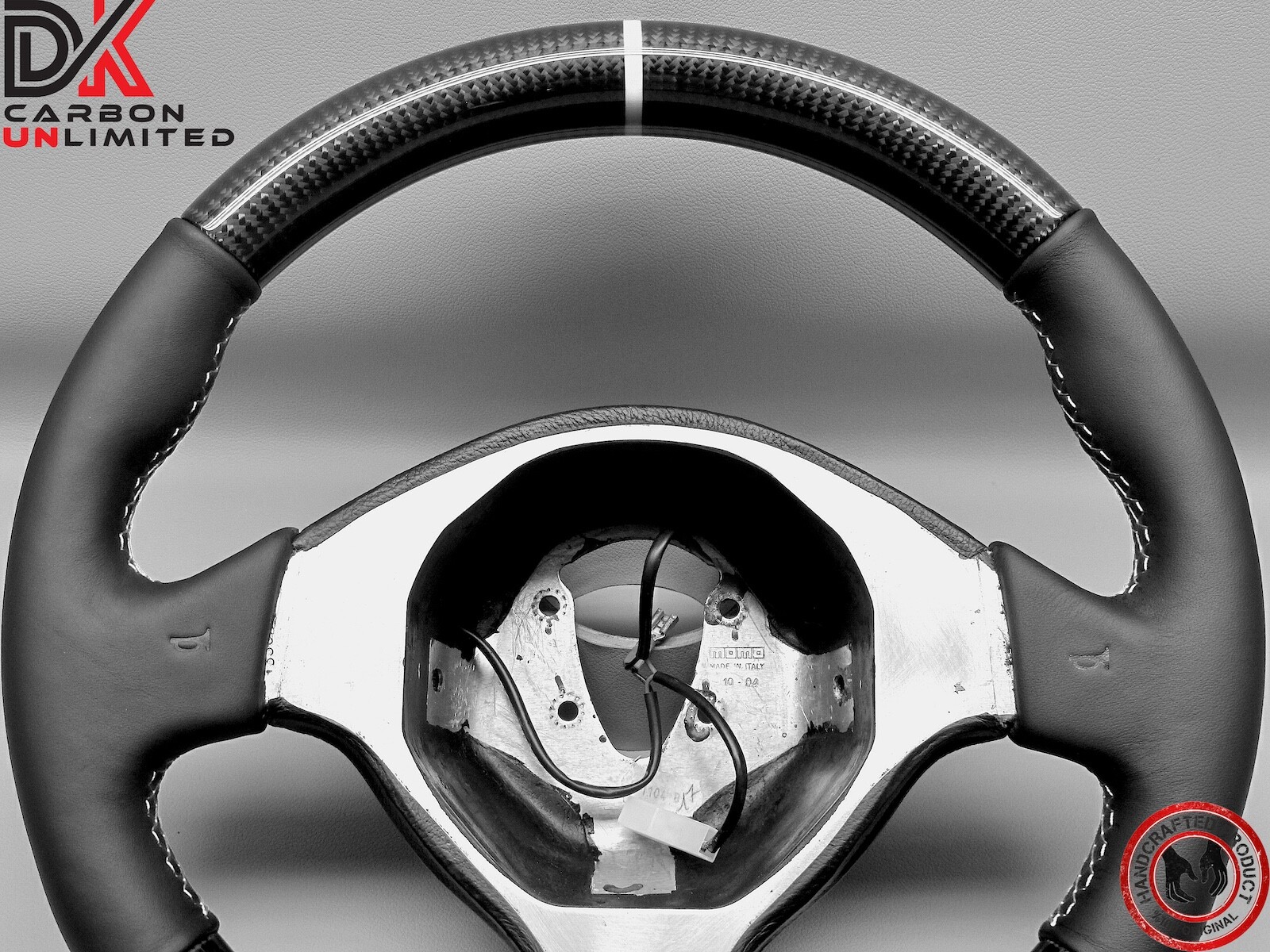 Lamborghini Murcielago LP640 LP650 LP670 5mm White Napa Carbon Steering Wheel v1