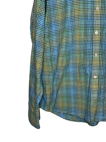 J. McLaughlin Men's Shirt Gingham Plaid Button Down Long Sleeve Cotton Large - Picture 3 of 10