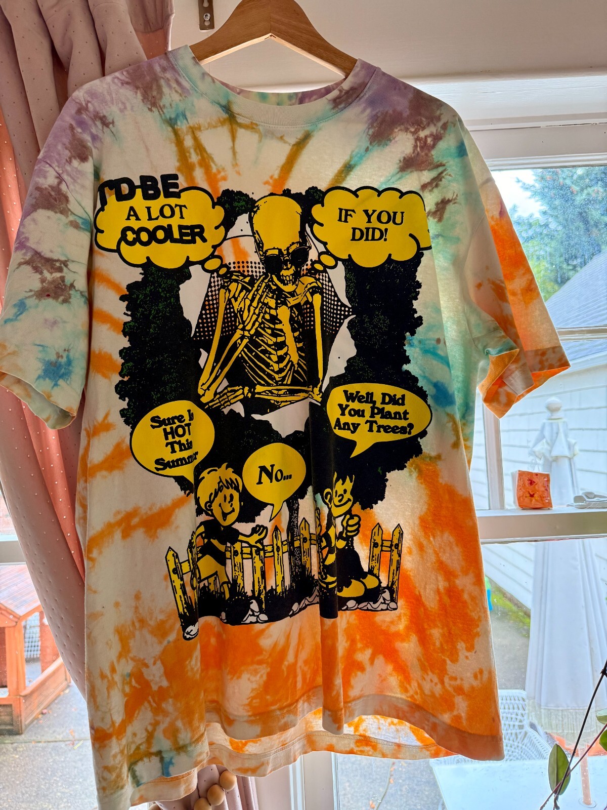 Online Ceramics Climate Change Tie Dye Shirt Large alright alright alright-image