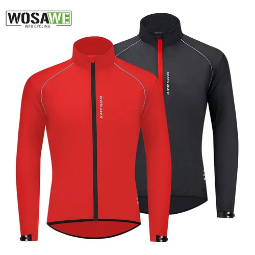 Herren Windbreaker Fahrradjacke Reflektierend Winddicht Wasserdicht MTB Jacke