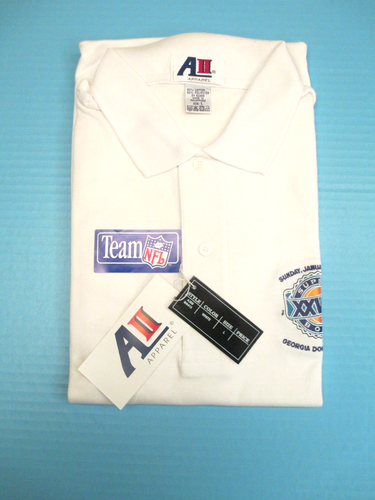Antigua Group Vintage 1994 Super Bowl Dallas vs. Buffalo Men's L Polo Shirt NWT - Picture 2 of 6