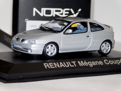 Renault Megane Coupe Silver 01 Norev 1 43 Ebay