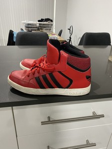 red adidas high tops mens