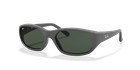 Ray-Ban Daddy-O Matte Rubber Black/Green 59 mm Sunglasses RB2016 W2578 59-17