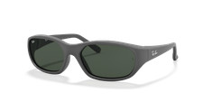 Ray-Ban Daddy-O Matte Rubber Black/Green 59 mm Sunglasses RB2016 W2578 59-17