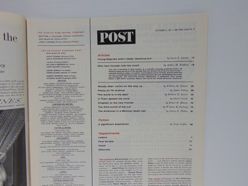 Saturday Evening Post Magazine Volume 236 Number 32 September 21 1963 - Picture 7 of 7