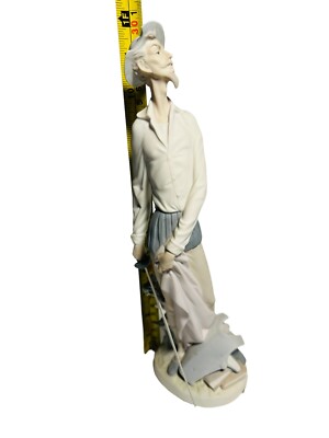 Lladro 4854 Don Quixote Porcelain Figurine With Sword 12” 1973