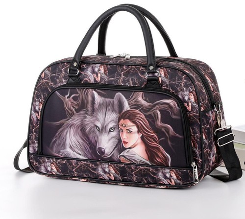 Bedruckte mittelgroße Damen Umhängetasche Umhängetasche Damen Reise Wochenende Handtasche LX - Bild 27 von 91