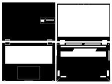 Carbon Vinyl Laptop Sticker Skin Decal Cover for Asus Vivobook 360 TP3402Z 2022