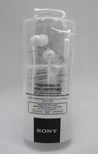 Sony MDR-EX15AP WHITE In-Ear Earbud Stereo Headphones w/Mic BRAND NEW in