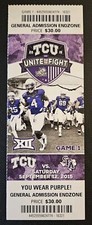 TCU Horned Frogs Stephen F. Austin Football Ticket 9/12 2015 Trevone Boykin 4 TD