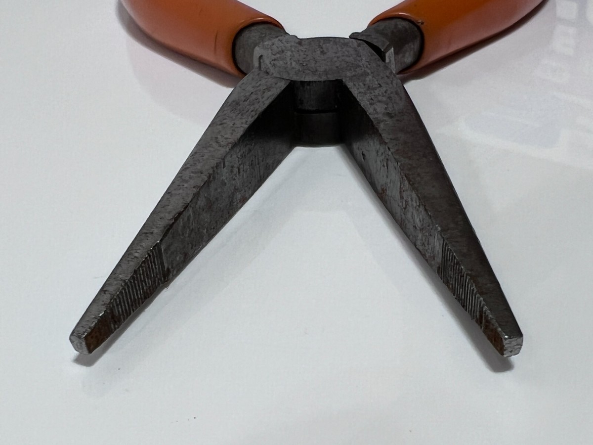 Snap-On Tools USA Orange Handle Needle Nose Pliers - Vintage Snap-On Tools USA Orange Handle Needle Nose Pliers - Vintage