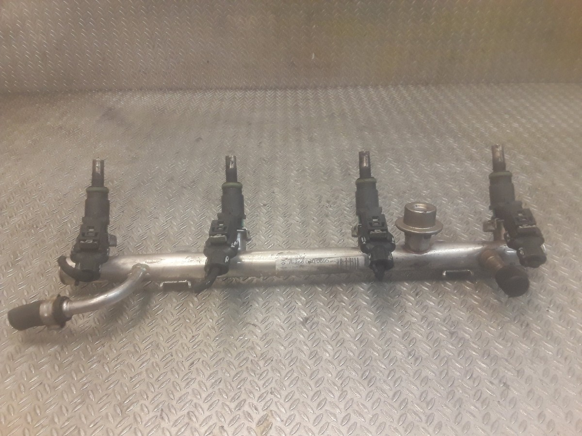 MERCEDES M266 Fuel Rail Injectors A B W169 W245 2.0 Turbo