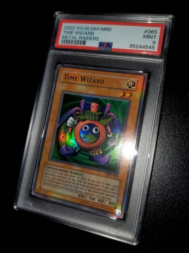 Yugioh 2002 Time Wizard OG Print MRD-065 PSA 9 - Picture 7 of 12