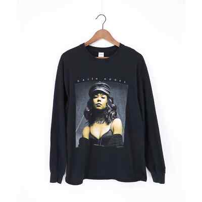 VINTAGE GALEN HOOKS LONGSLEEVE TEE SHIRT BLACK L