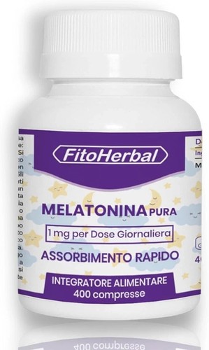 MELATONINA PURA FORTE Alto Dosaggio 400 Mini Cp per Sonno Naturale E Ristoratore - Foto 8 di 14