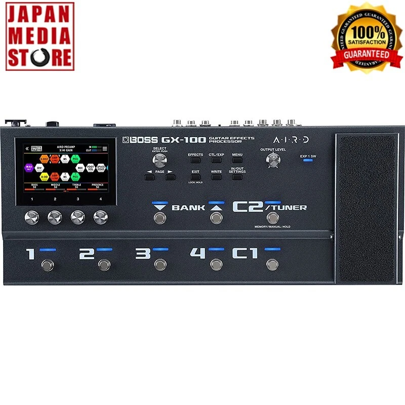 Boss GX-100 E-Gitarre Multi-Effekt-Pedal-Prozessor Brandneu mit Box