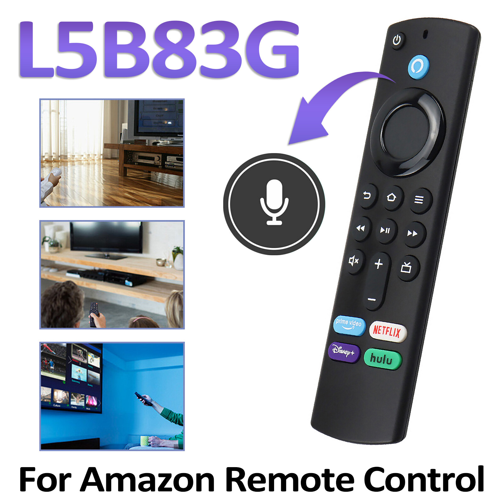4K Voice Remote Control Fire TV Cube New Replace L5B83G For Amazon Fire TV  Stick | eBay