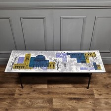 Vintage Myer Formica Warerite London Scene Coffee Table MCM John Piper Style 60s