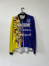 Vintage 90s Mongoose Cycling BMX Longsleeve Jersey Bicycle Motocross Mens sz L