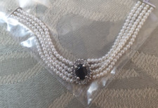 Diana Princess of Wales doll, Franklin mint pearl chocker