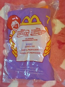 Vintage 2000 McDonalds Happy Meal Toy Goofy Movie Bobby Launch Toy 7 New Sealed